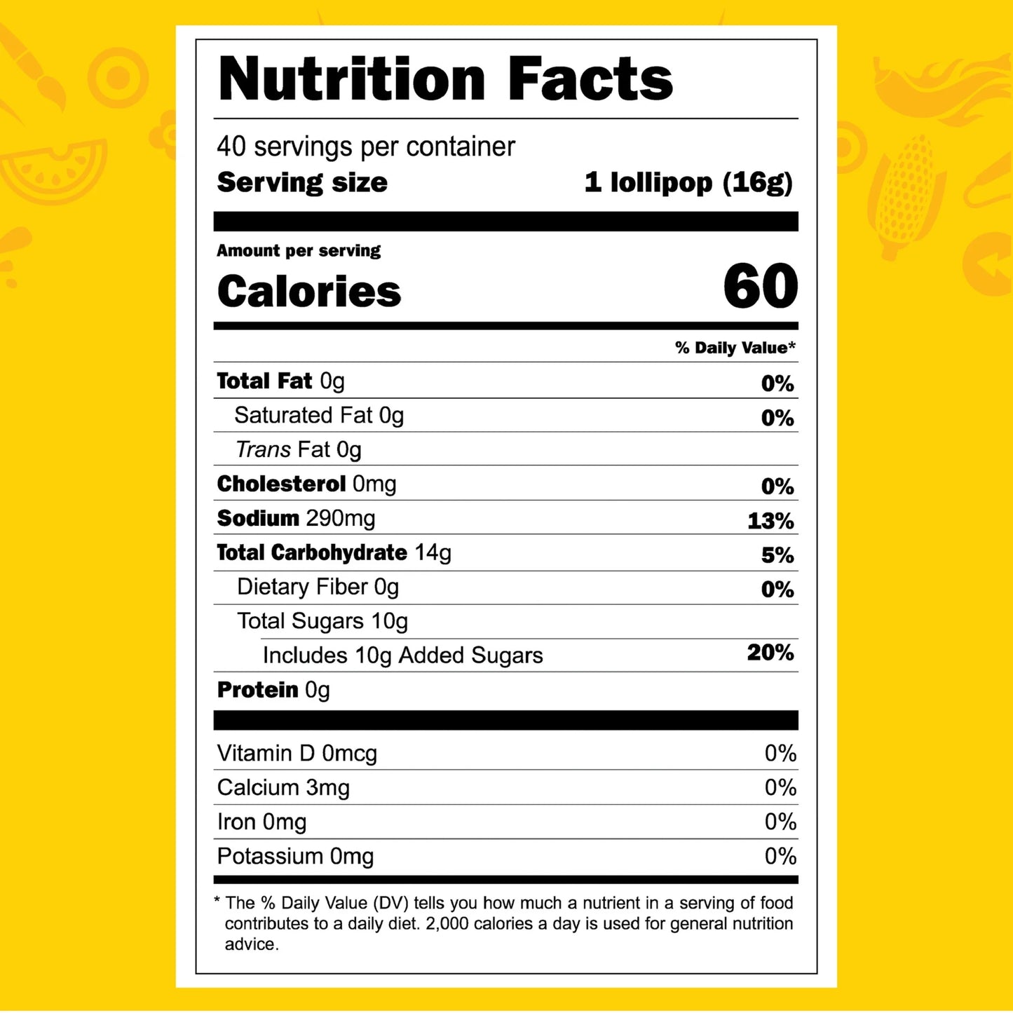 Vero Mango Lollipops, 40 Count