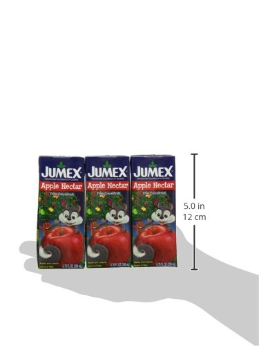Jumex Apple Nectar Juice Boxes for Kids - Apple Juice Box with Straw - Mini Drinks for Kids - Made with Fresh Fruit Puree Concentrate - School Snacks & Smoothie Mix - 6.76oz, 24 Pack