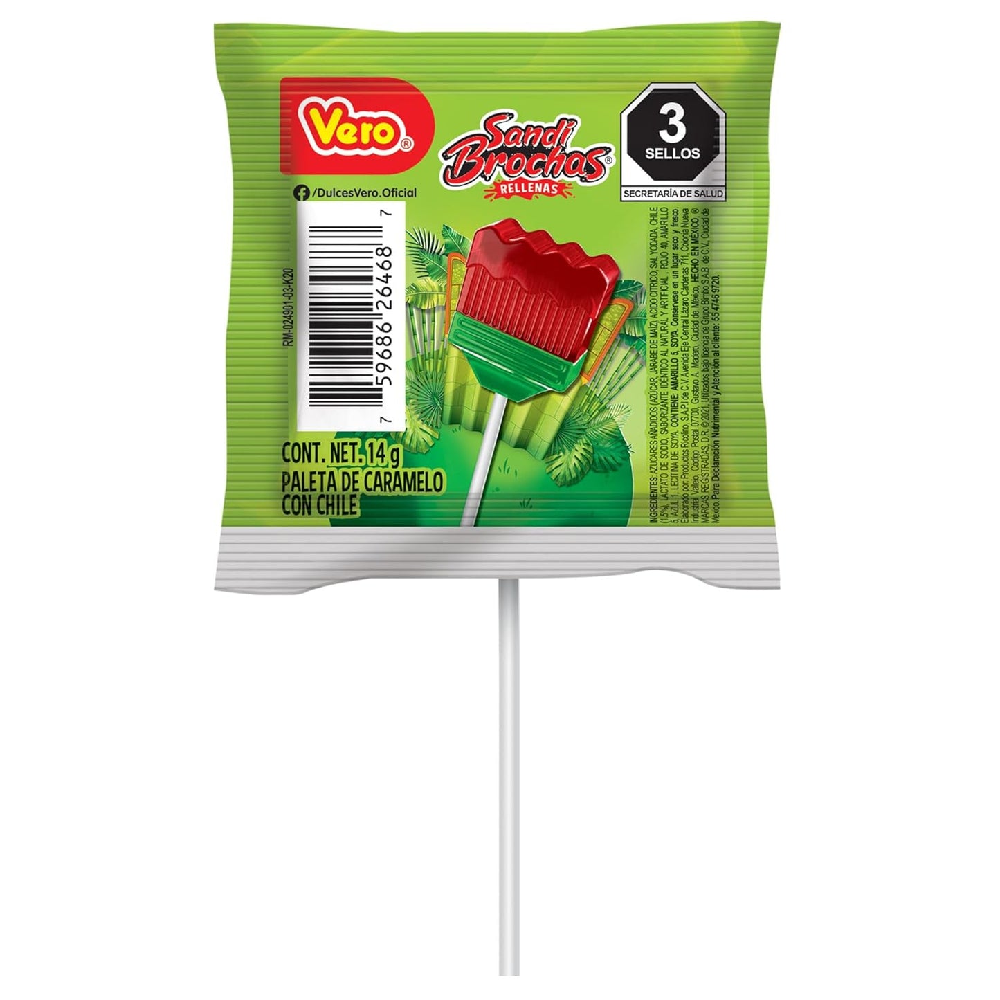 Vero Sandi Brochas 40 Piece Bag Chili Powder Watermelon