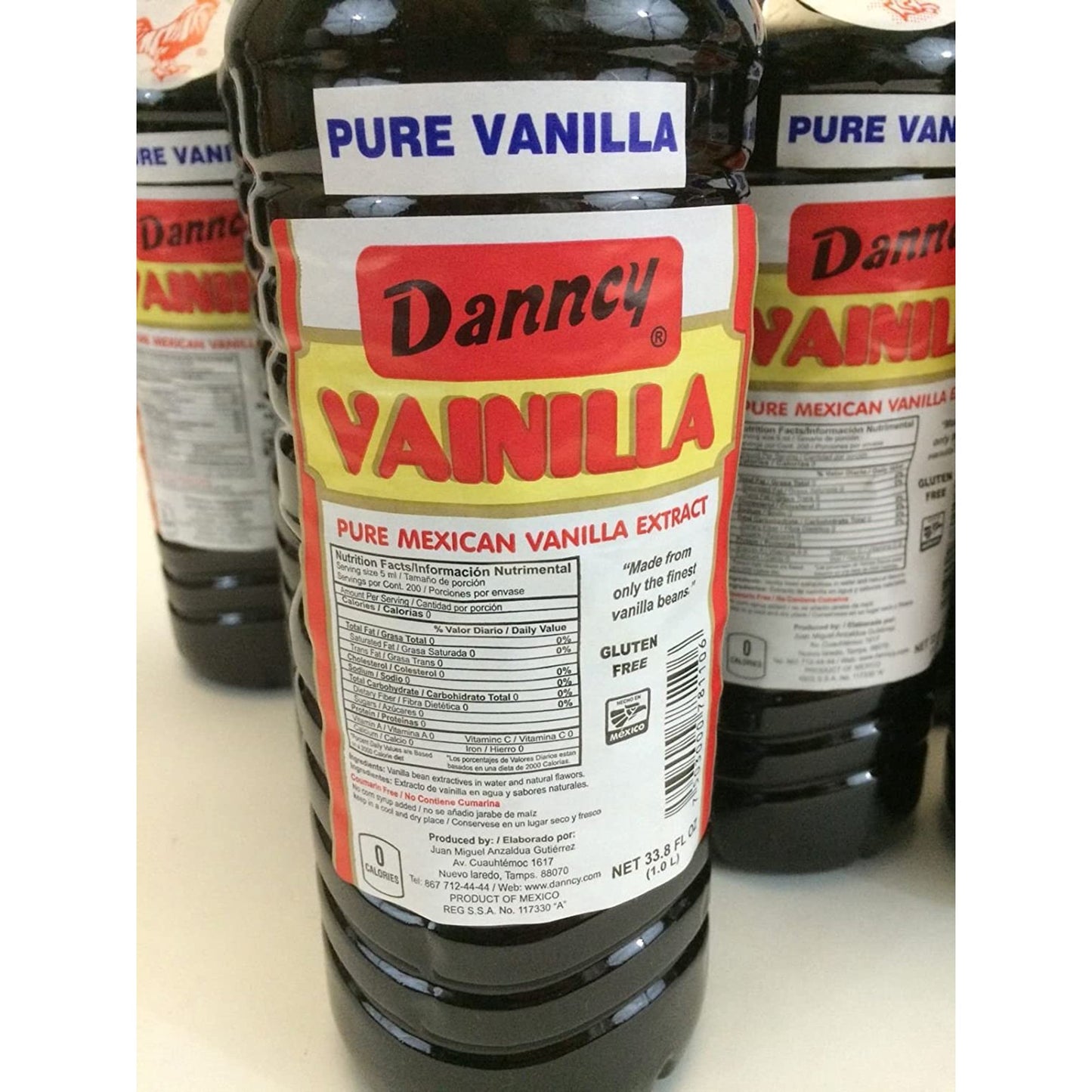 Danncy Dark Pure Mexican Vanilla Extract 6x 33.8 Fl oz each