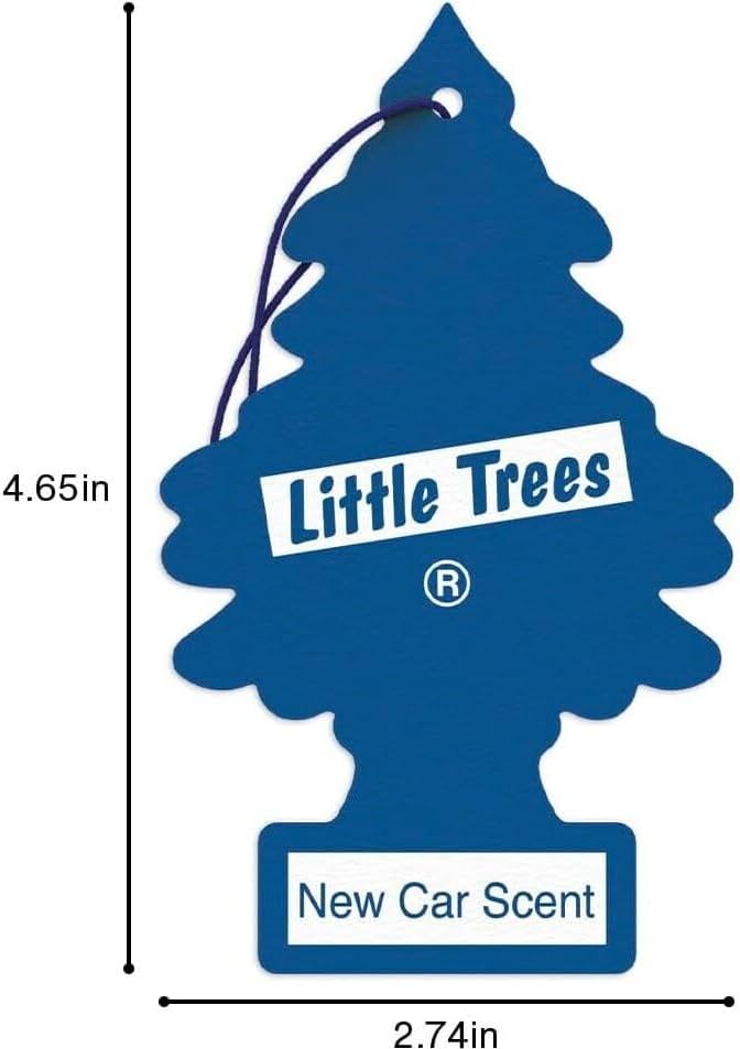 LITTLE TREES Car Freshener 76171101891 Yellow Little Trees Air Freshener New Car Scent - 1 Each