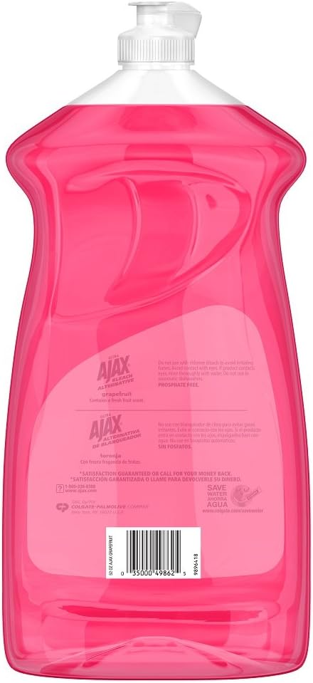Ajax Bleach Alternative Grapefruit Dish Liquid, 52 fl oz (1)