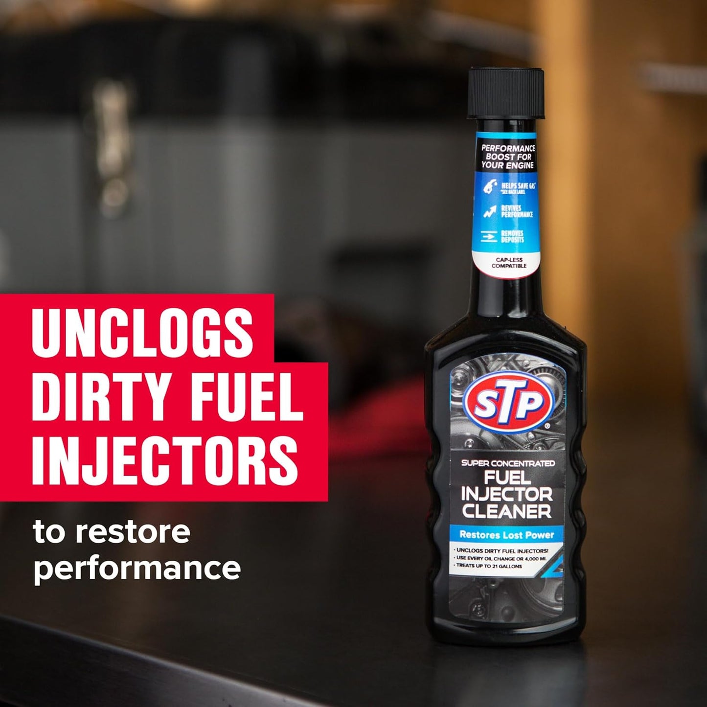 STP Fuel Injector Cleaner, Super Concentrated, Bottles, 5.25 Fl Oz, Pack of 12