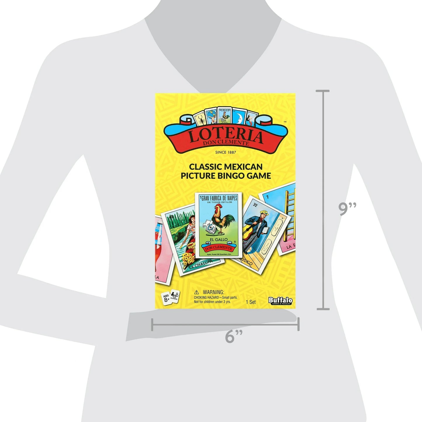 Loteria – Classic Family Mexican Picture Bingo Board Game for Ages 8 and up, by Buffalo Games