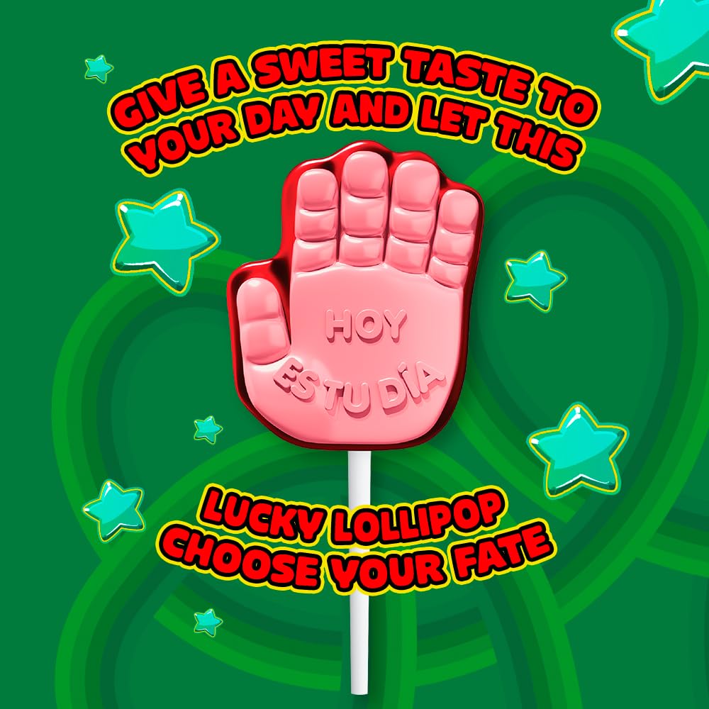 Vero Manita Paletas Strawberry & Cherry Flavored Lollipop (40 Count Bag) - Individually Wrapped Lollipops - Mexican Candy - Paletas Mexicanas Sabor Fresa