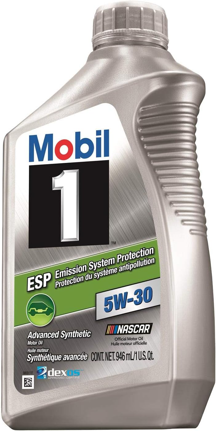 Mobil 1 5W-30 ESP Synthetic Motor Oil, 1 Qt (6 pack)