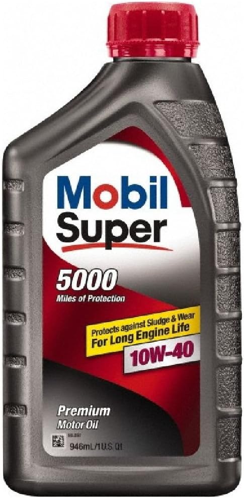 Mobil Super (120430-6PK) 10W-40 Motor Oil - 1 Quart, (Pack of 6)
