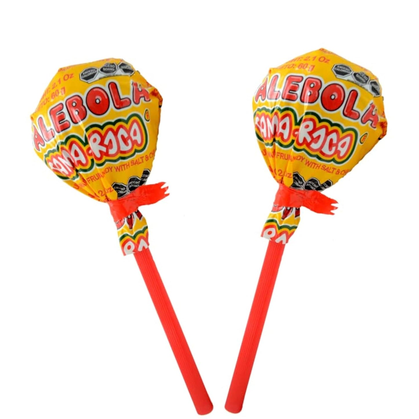 Tama Roca Palebola Natural Tamarind Candy Lollipop with Salt and Chili. Mexican Tamarind Candy 2.1 Ounce Each Individually Wrapped Lollipop (12 Pieces Pack 33.6 Ounces)