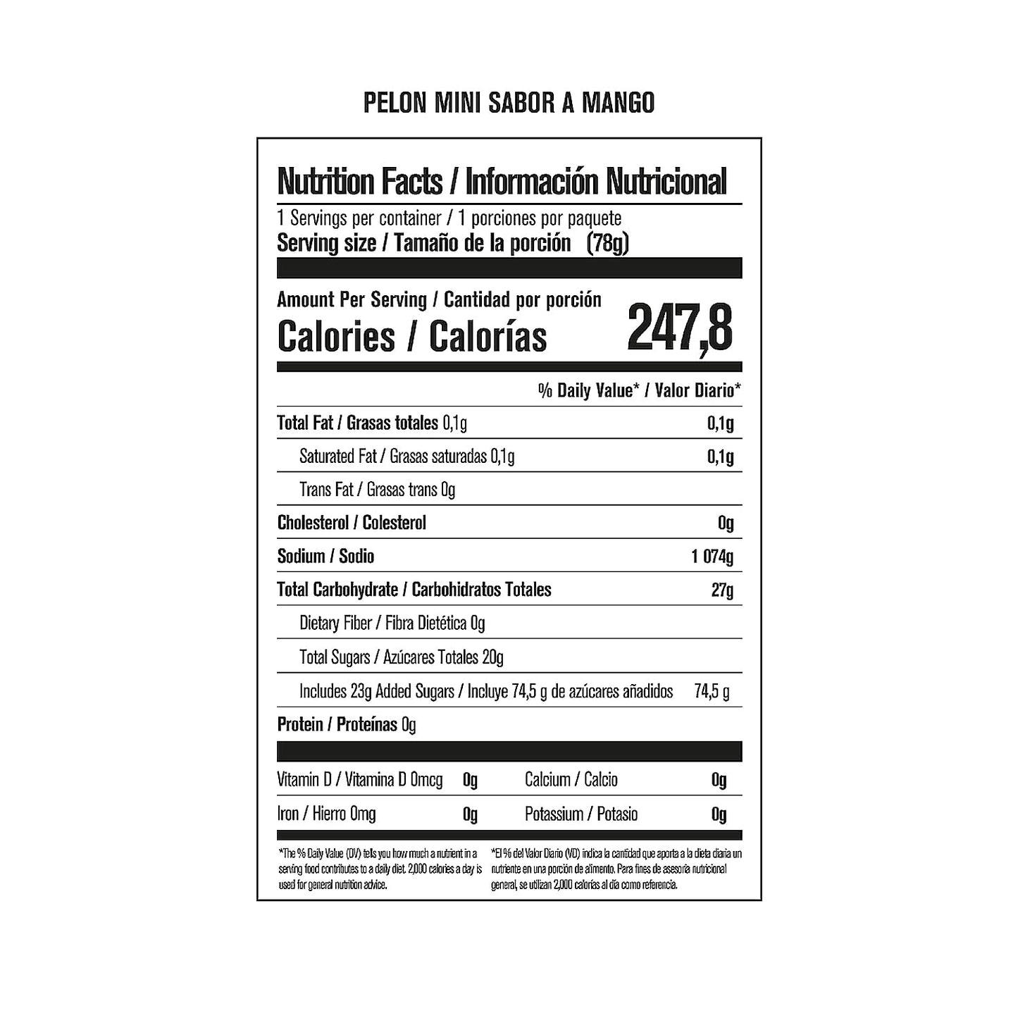 Pelon Pelonetes Mexican Candy 20 Pieces