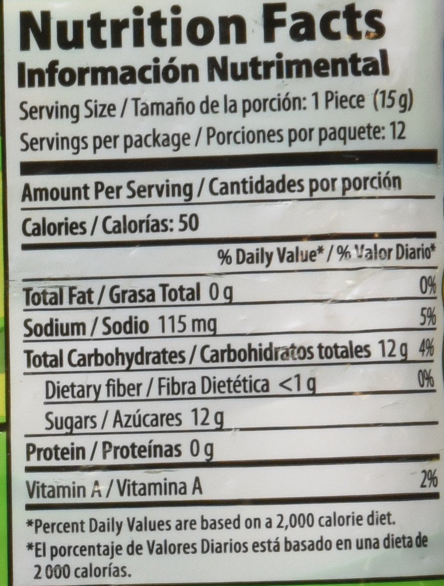 Mini Pelon Pelo Rico Tamarind Push up Candy, 12-Count, 6.3-Ounce Bag