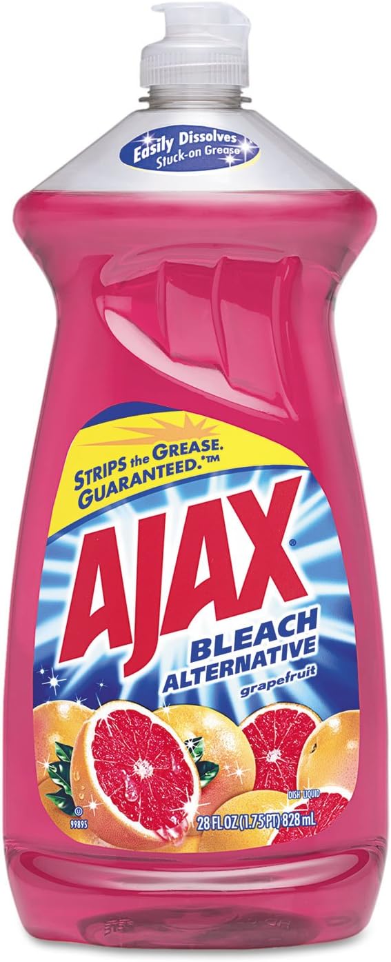 Ajax Bleach Alternative Dish Liquid, Grapefruit, 28 Ounce (Pack of 9)