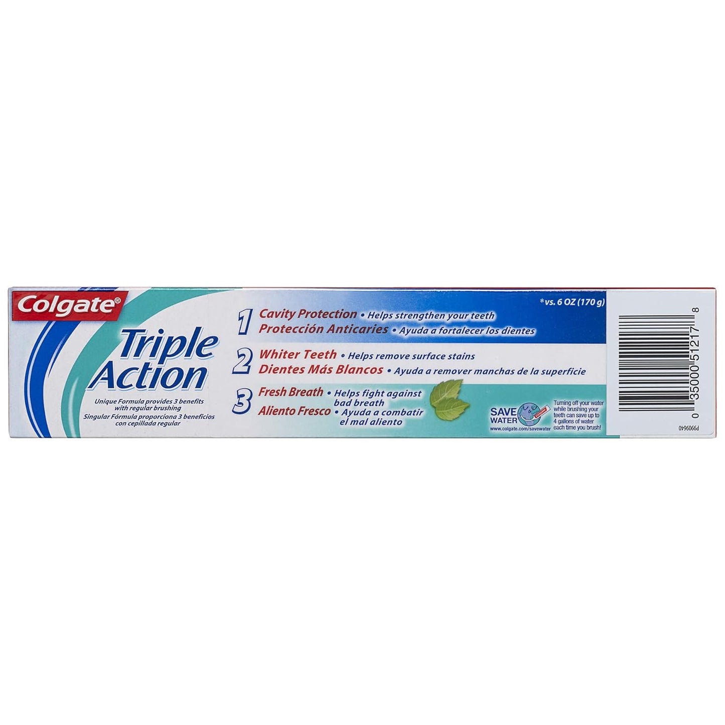 Colgate Triple Action Toothpaste, Mint - 8.0 Ounce (3 Pack)
