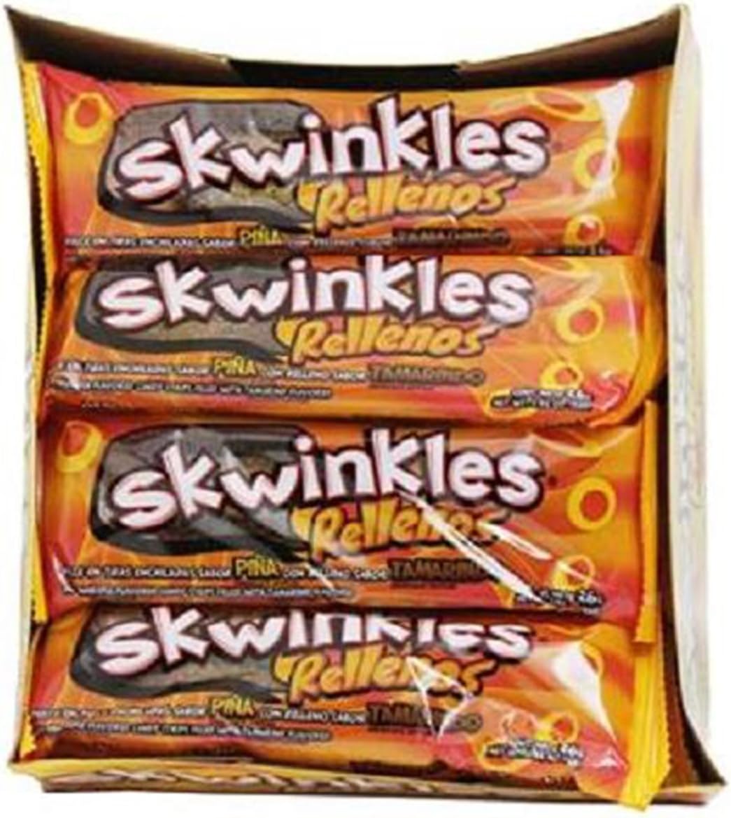 Lucas Skwinkles, Rellenos Hot Pineapple/Tamarind, Count 12 - Sugar Candy / Grab Varieties & Flavors Y