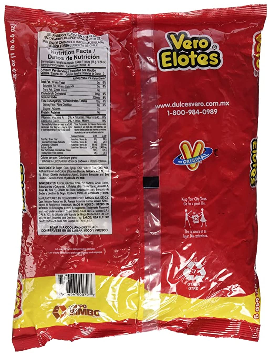 Vero Elotes Candy, 40 pieces