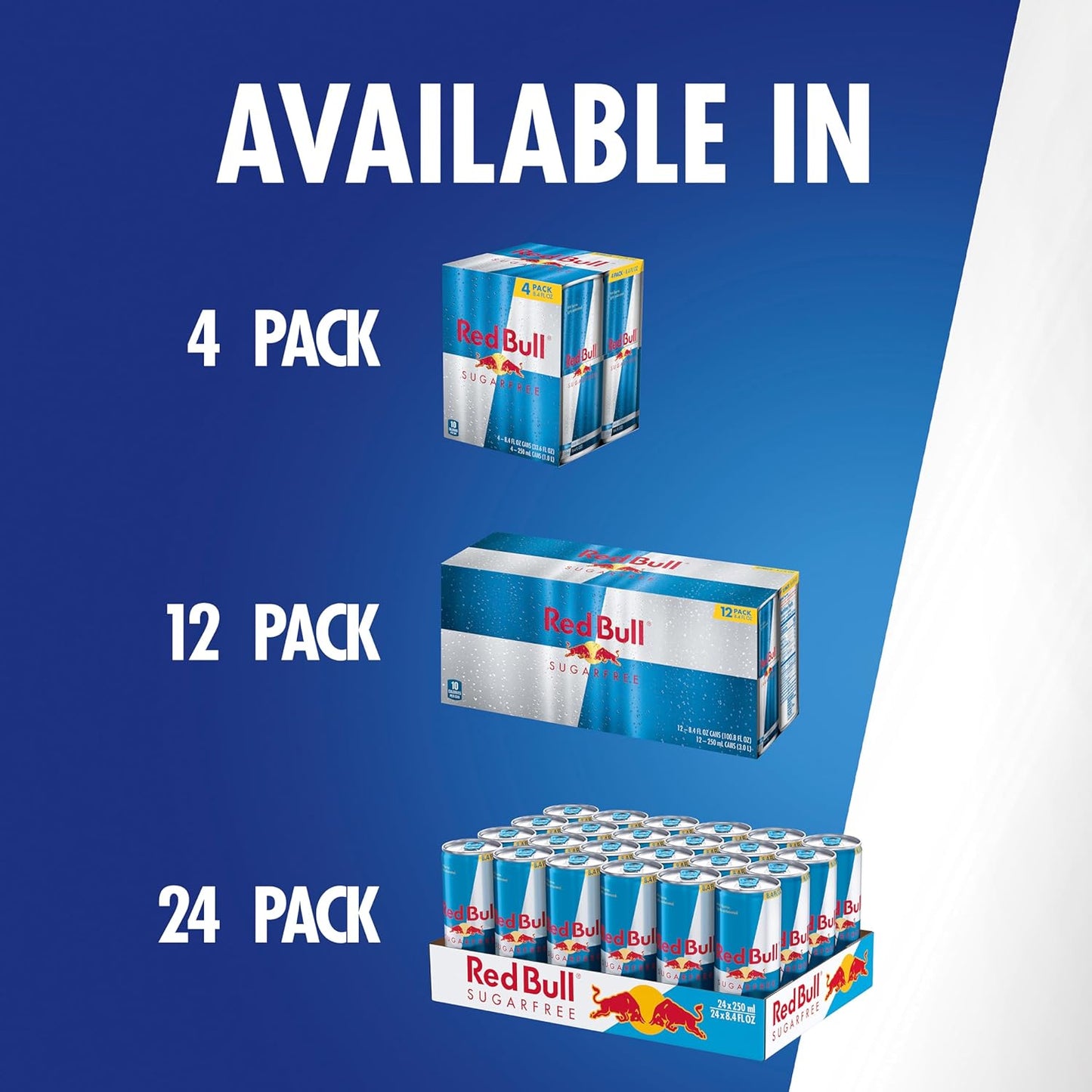 Red Bull Sugar Free Energy Drink, 8.4 Fl Oz, 24 Cans (6 Packs of 4)