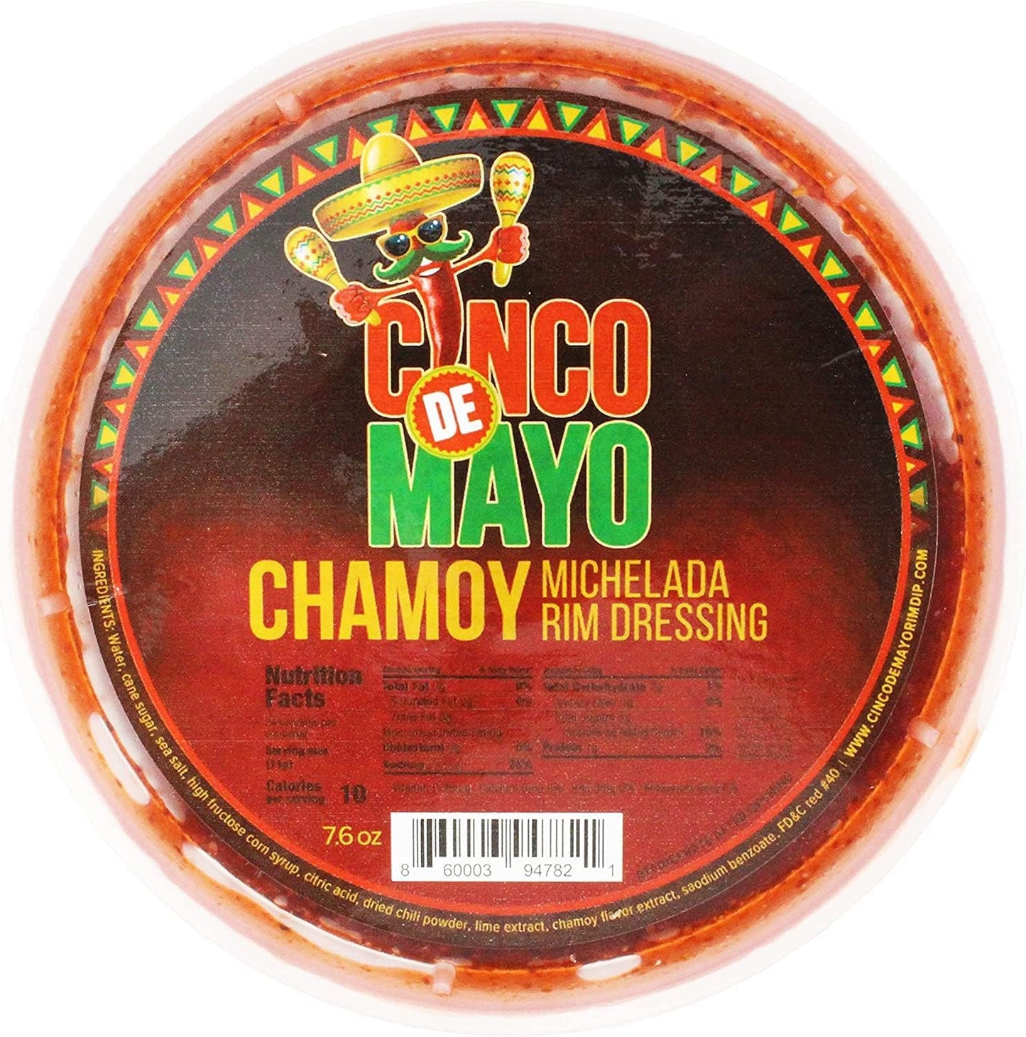 Cinco de Mayo Chamoy Rim Dip Cocktail Rim Dressing (1 x 7.6 oz. Container)