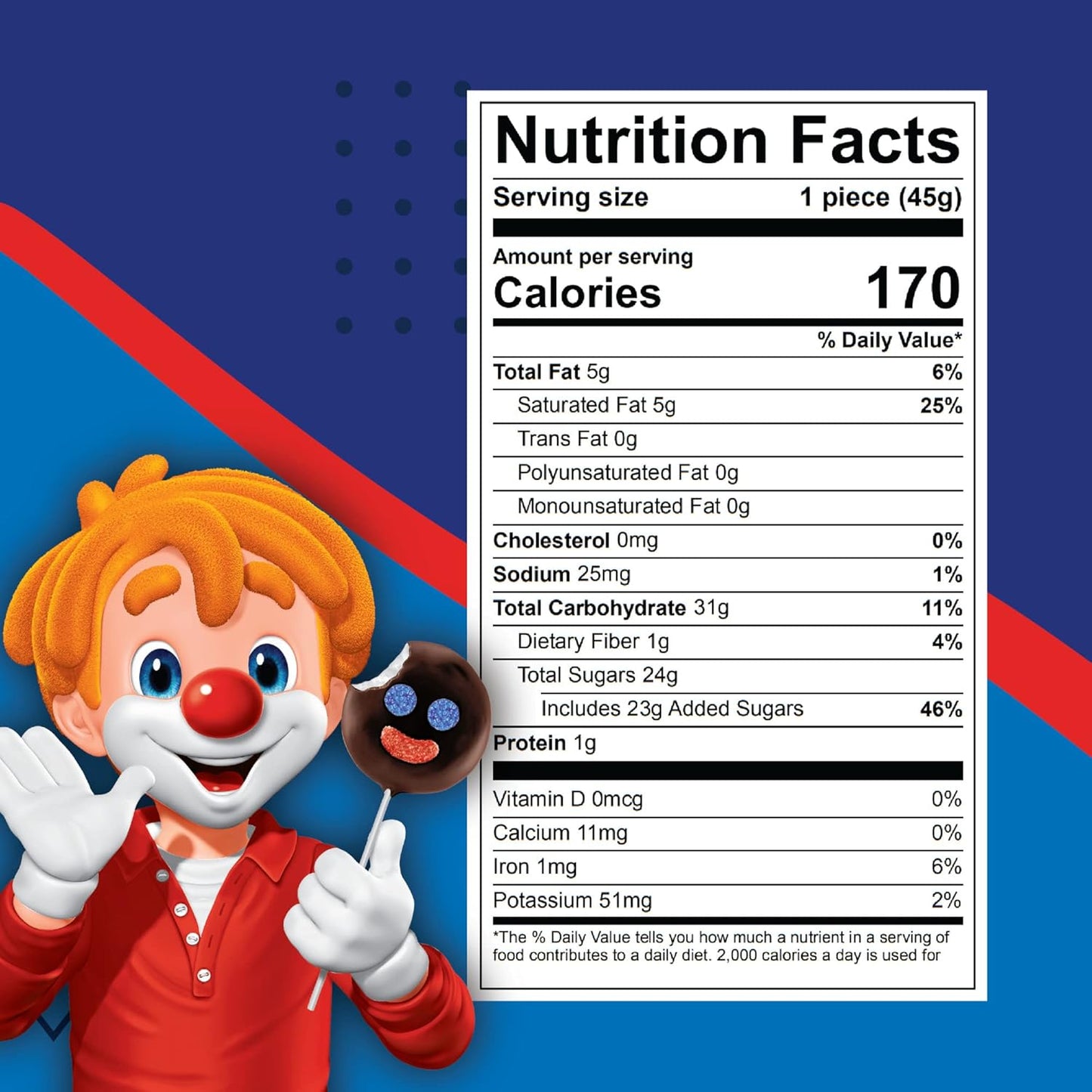 Ricolino Paleta Payaso Marshmallow Lollipops with Chocolate Flavored Coating, 6 Packs, 10 Count Each, Net Weight of 5 Pounds 14.8 Ounces,10 Count (Pack of 6)