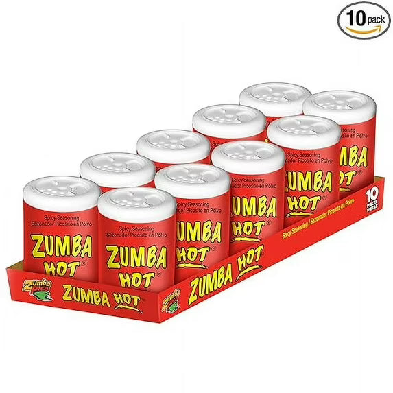 Zumba Pica Hot Chili Powder 0.78oz (22gr) 10 Count - Chili Candy - Chilli Powder - Chili Powder Mexican Candy - Tangy Chili Powder to Sprinkle Fruits - Chile Powder - Dulces Mexicanos Picantes