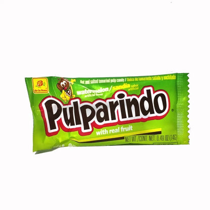 4 Pack Pulparindo Hot Salted Watermelon De La Rosa Mexican Candy Sandia 80pcs