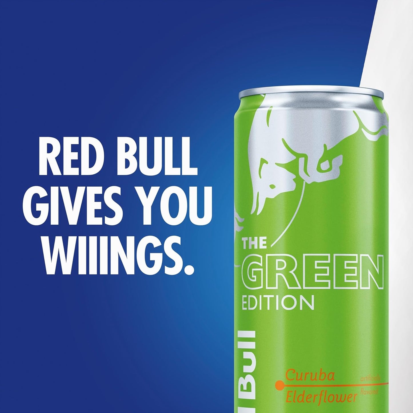 Red Bull Green Edition Curuba Elderflower Energy Drink, 8.4 Fl Oz, 24 Cans (6 Packs of 4)