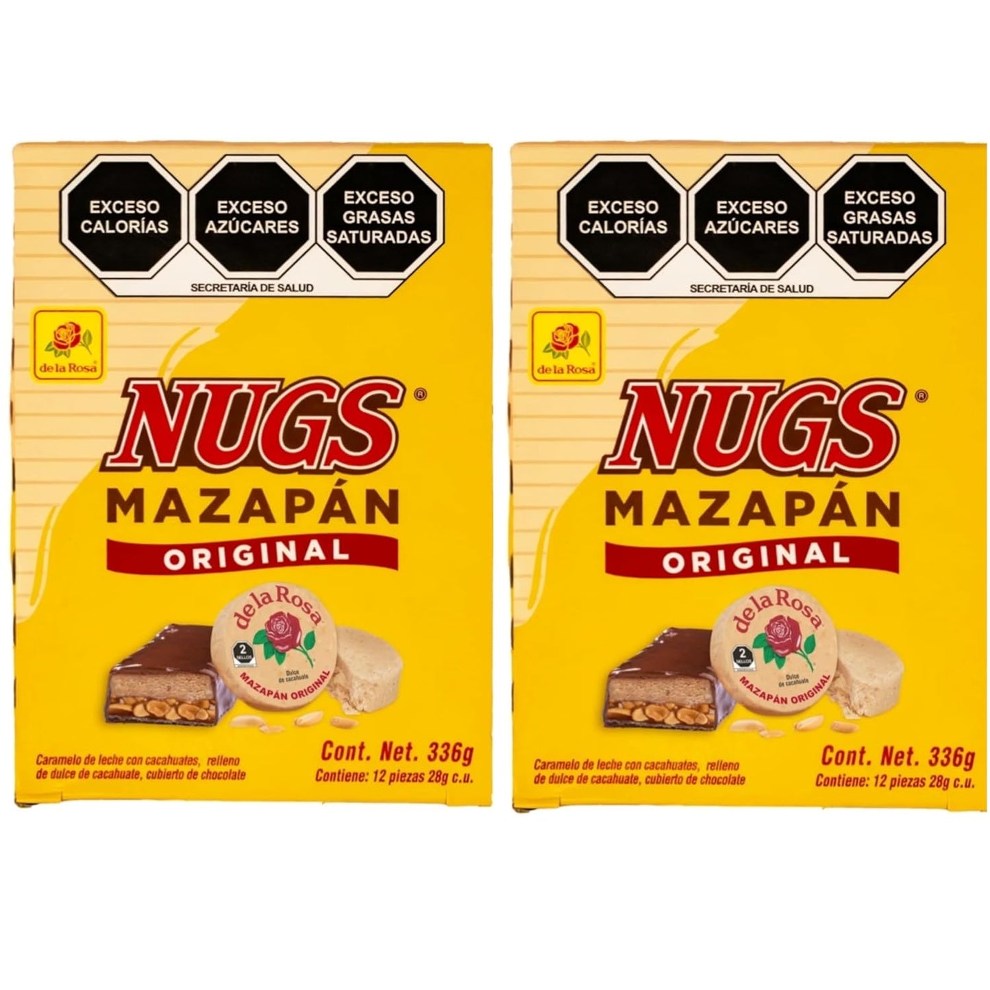 Nugs Mazapán 12 piezas, (2 Pack)(28g)