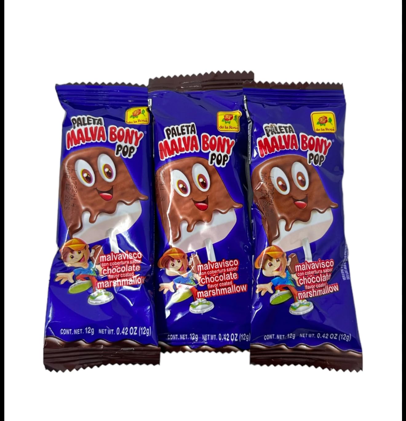 de la Rosa Malvabony Pop Chocolate 40 ct - Case - 16 Units