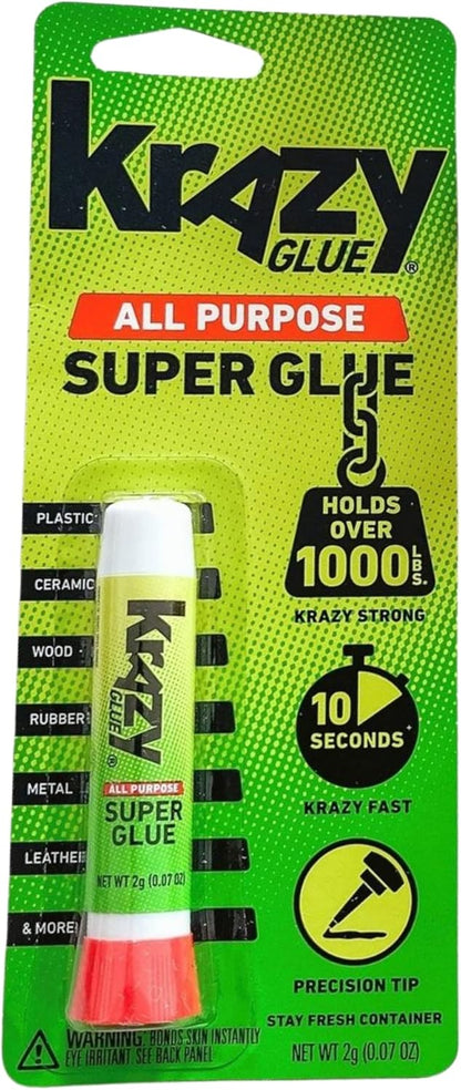 Krazy Glue Elmer's Original Crazy Super Glue All Purpose Instant Repair, 3 Piece