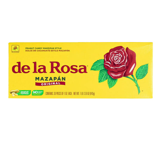 De La Rosa Mazapan Style Mexican Peanut Candy for Snacking and Sharing, 30 Count