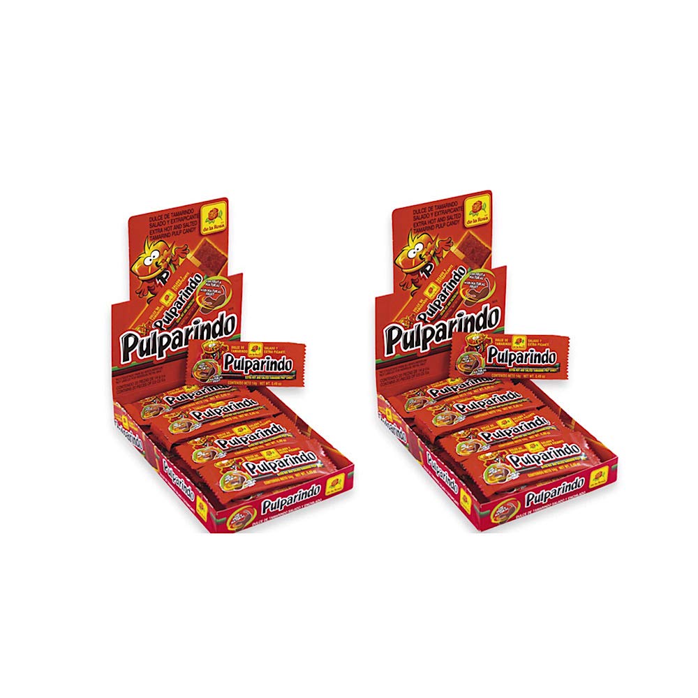 Pulparindo EXTRA HOT Tamarind Pulp Candy 40 count