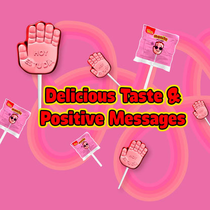 Vero Manita Paletas Strawberry & Cherry Flavored Lollipop (40 Count Bag) - Individually Wrapped Lollipops - Mexican Candy - Paletas Mexicanas Sabor Fresa