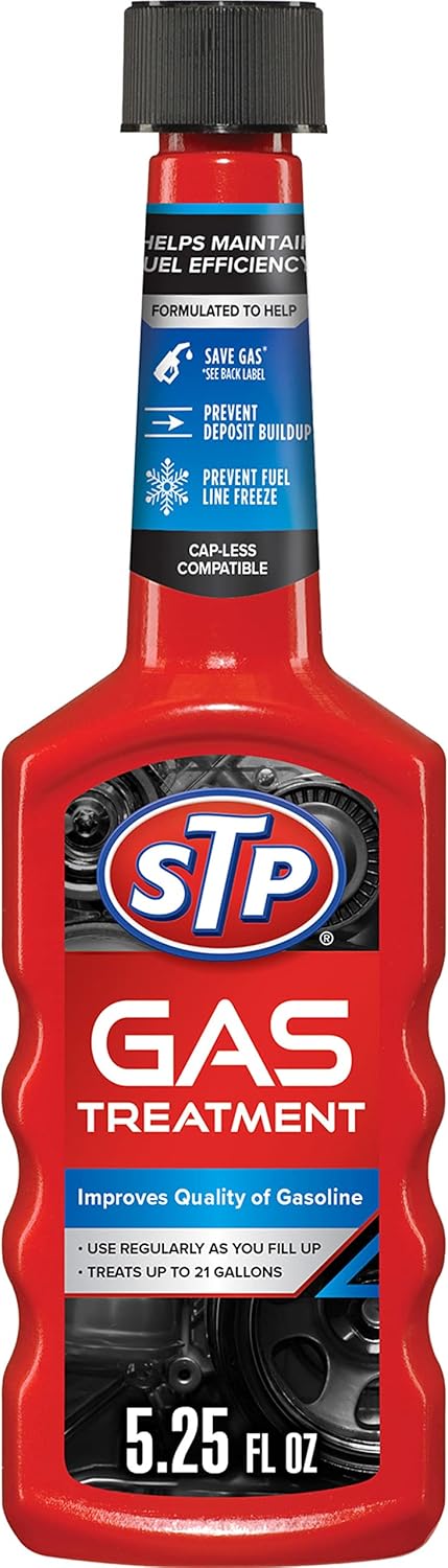 STP Gas Treatment, Fuel Intake System Cleaner, Bottles, 5.25 Fl Oz, Pack of 12