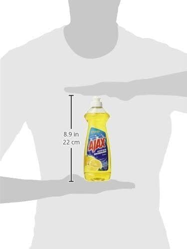 Ajax Super Degreaser Dish Liquid, Lemon, 28 Ounce -Pack of 4