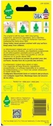 LITTLE TREES Car Air Freshener | Hanging Paper Tree for Home or Car | Leather