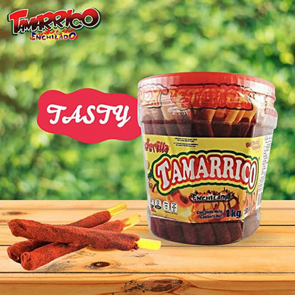 BETAMEX Tamarrico Candy Tamarind Flavor Sticks 50 Pcs 2.2pounds