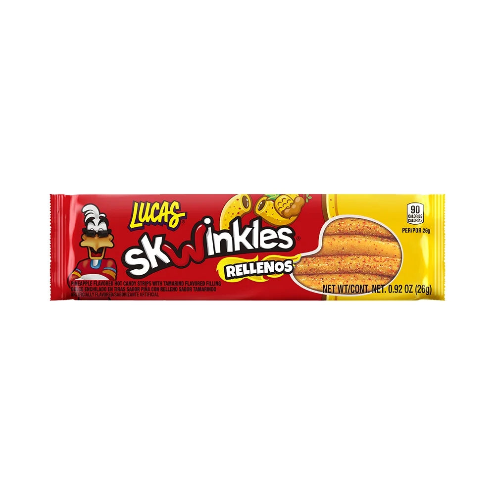 Lucas Skwinkles Rellenos Pineapple Tamarind, 0.92 oz, 12 Packages