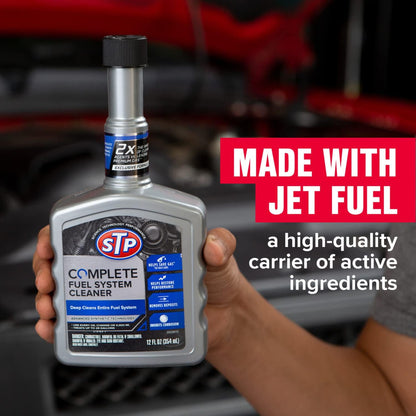 STP Direct Injection Fuel Injector Cleaner, Advanced Synthetic Technology Fuel Cleaner Dissolves Hardened Deposits that Accumulate on Injectors, 12 Oz, STP