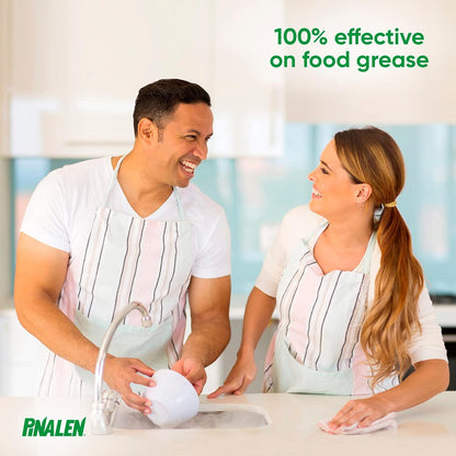 PINALEN Dishwashing Liquid Soap - Lemon Energy Scent - 25.3 fl oz - Active Foam Dishwashing Soap - Removes Grease & Stuck-On Food - Safe for Sensitive Skin