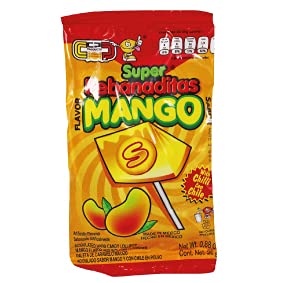 Super Rebanadita Mango lollipop display