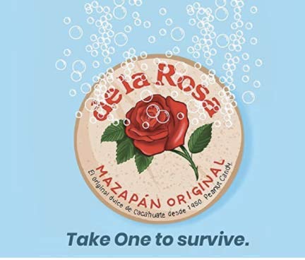 De la Rosa - Mazapan Peanut Candy Giant Size, from Mexico, pack of 20 pieces of 1.76 oz each