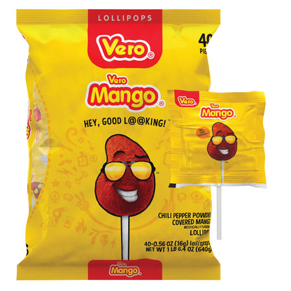 Vero Mango Lollipops, 40 Count