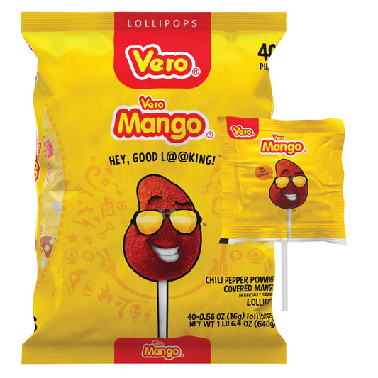 Vero Mango Lollipops, 40 Count