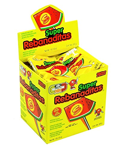 Super Rebanadita, Watermelon Lollipop, Count 20 (0.88-oz) - Sugar Candy/Grab Varieties & Flavors