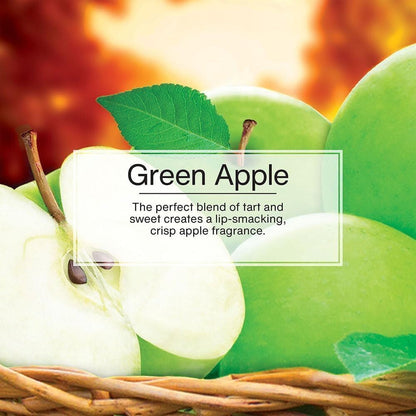 LITTLE TREES Car Air Freshener | Hanging Paper Tree for Home or Car | Green Apple | Pack of 3