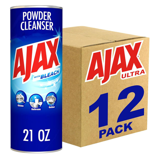 Ajax Powder Cleanser with Bleach - 21 ounce (Pack of 12)