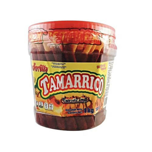 BETAMEX Tamarrico Candy Tamarind Flavor Sticks 50 Pcs 1kg/2.2pounds â€“ Mexican Candy â€“ Chili and Natural Tamarind â€“ Spicy Flavor