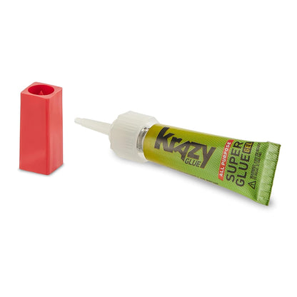 Krazy Glue All Purpose Super Glue Gel with Precision Tip, 2g Tube, Fast Drying No-Run Gel Formula for Household Repairs, School, Office Crafts & DIYs, Bonds Plastic, Wood, Metal, Ceramic & More