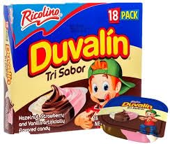 6x Mexican Barcel Duvalin Trisabor (3 Packs of 18 Pieces)