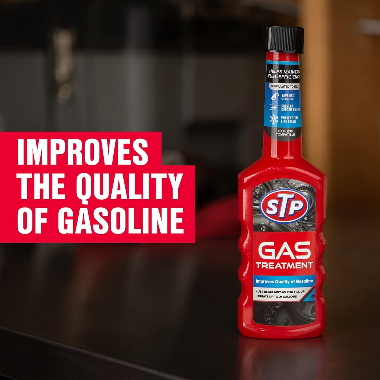 STP Gas Treatment, Fuel Intake System Cleaner, Bottles, 5.25 Fl Oz, Pack of 12