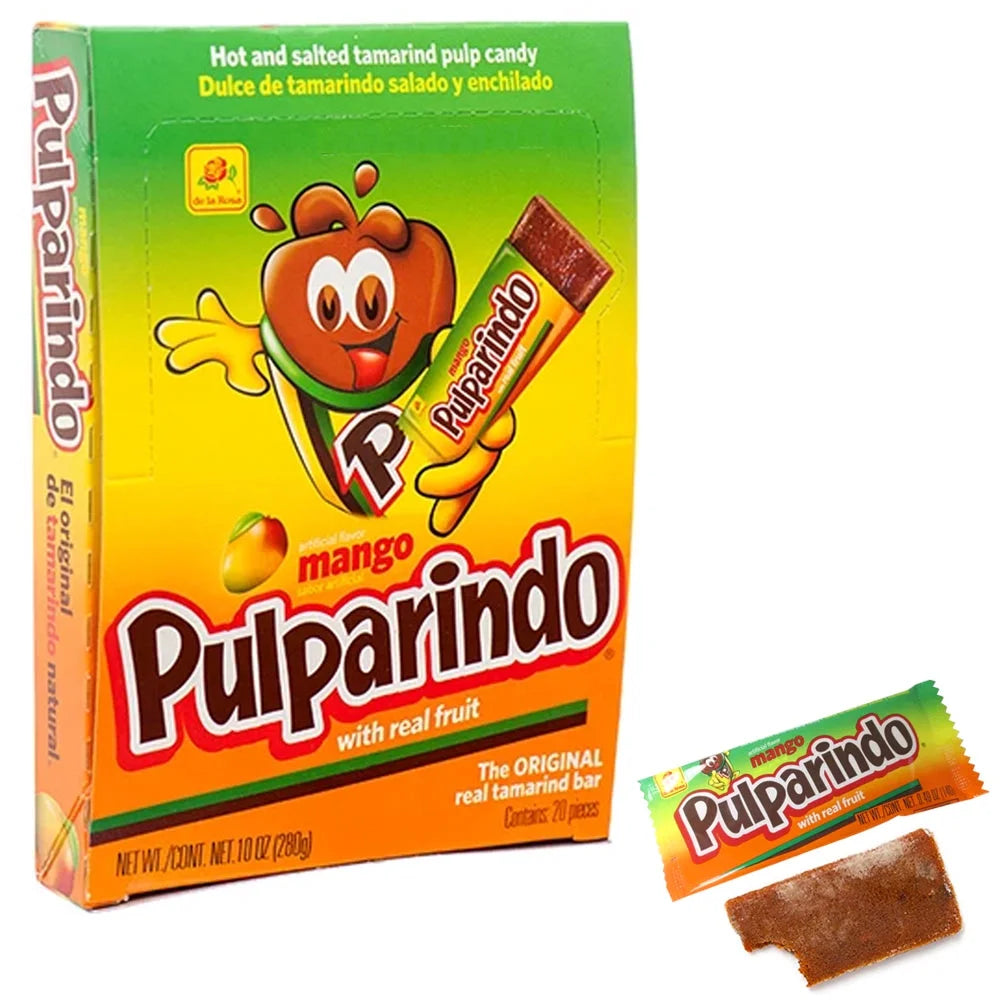 3 Packs Pulparindo Mexican Candy Watermelon Tamarindo Mango Flavors Hot & Salted