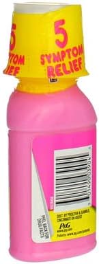 Pepto-Bismol Original Liquid 5 Symptom Digestive Relief, 4 oz (Pack of 6)